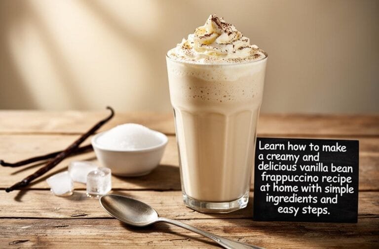 vanilla bean frappuccino recipe