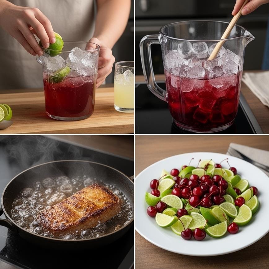 4 Ingredient Cherry Limeade with Soda: Best Copycat Cherry Limeade 8 Steps