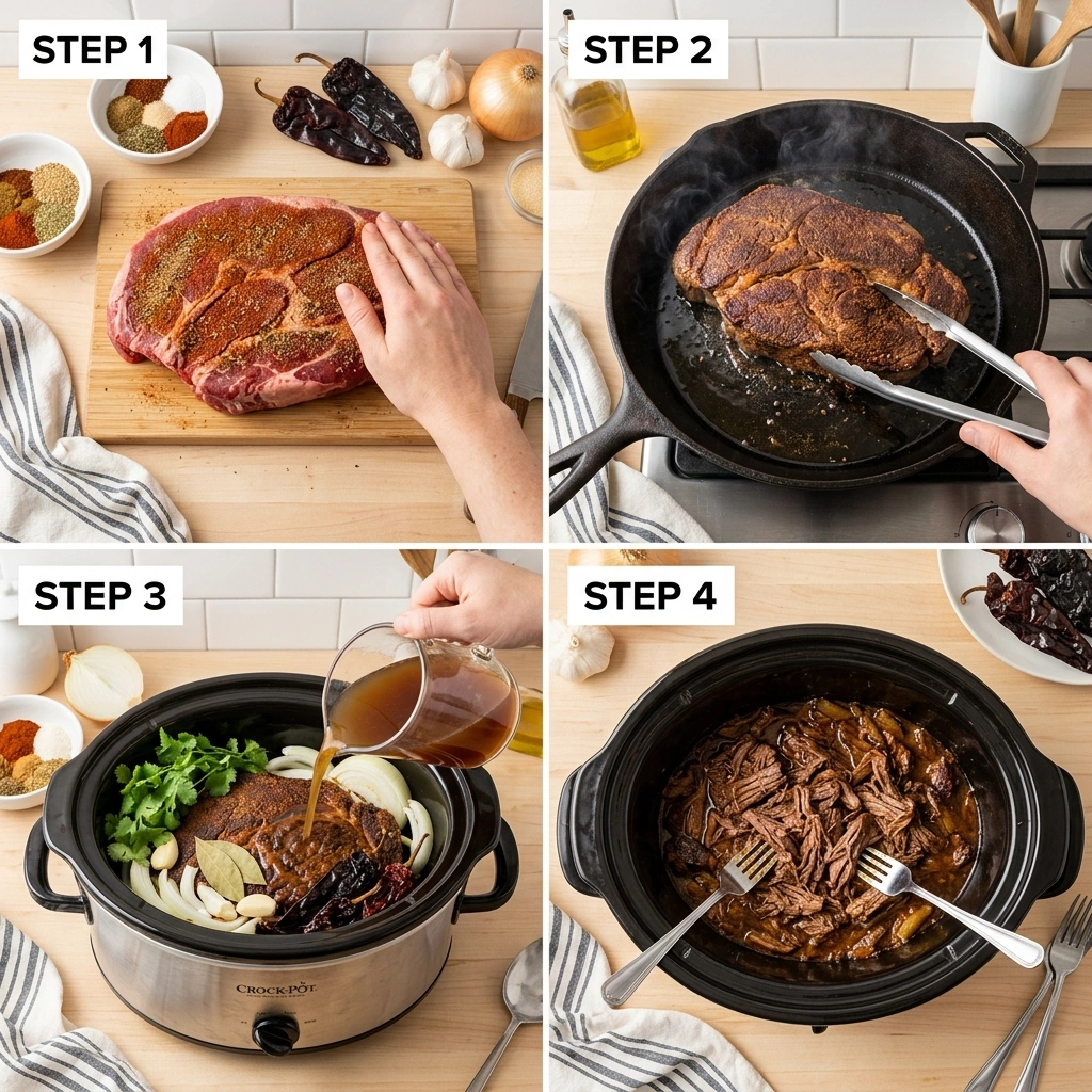 Beef Barbacoa in the Slow Cooker