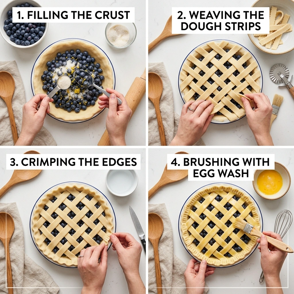 Classic Lattice-Top Blueberry Pie: A Timeless Summer Treasure 12 Classic Lattice-Top Blueberry Pie
