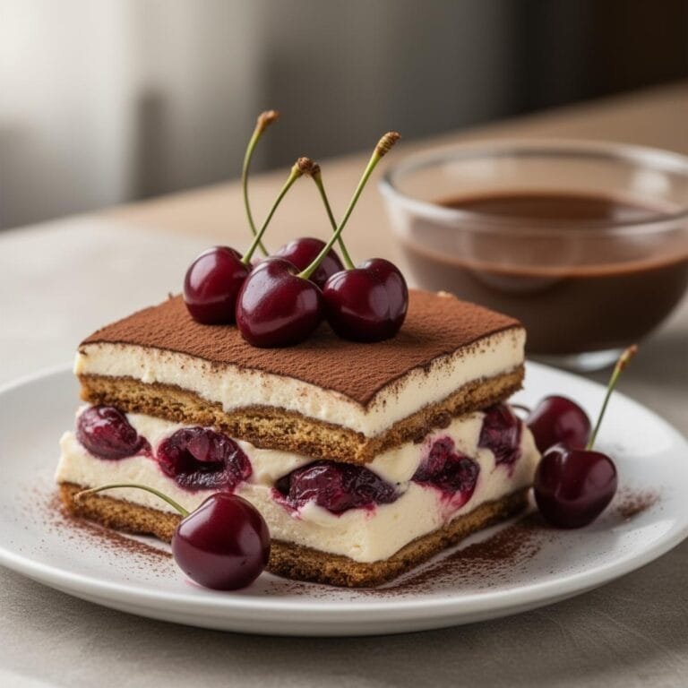 Easy Cherry Amaretto Tiramisu recipe