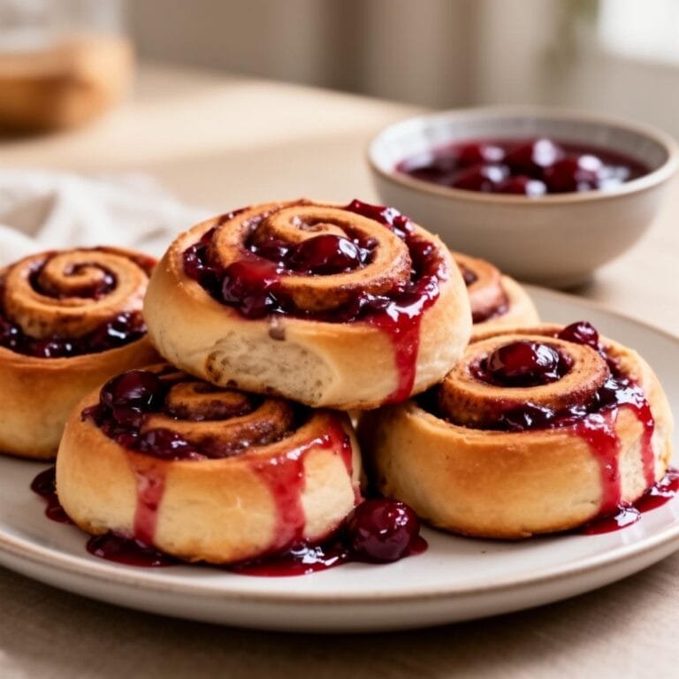 Easy Cherry Cinnamon Rolls recipe