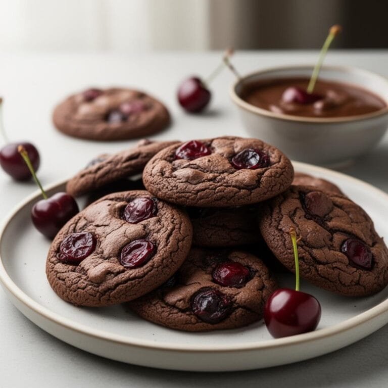 Easy Chocolate Cherry Cookies recipe
