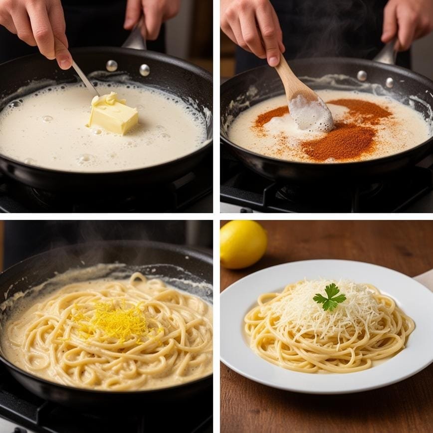 Creamy Cajun Alfredo Sauce: Viral Comfort Classic in Minutes 8 Steps