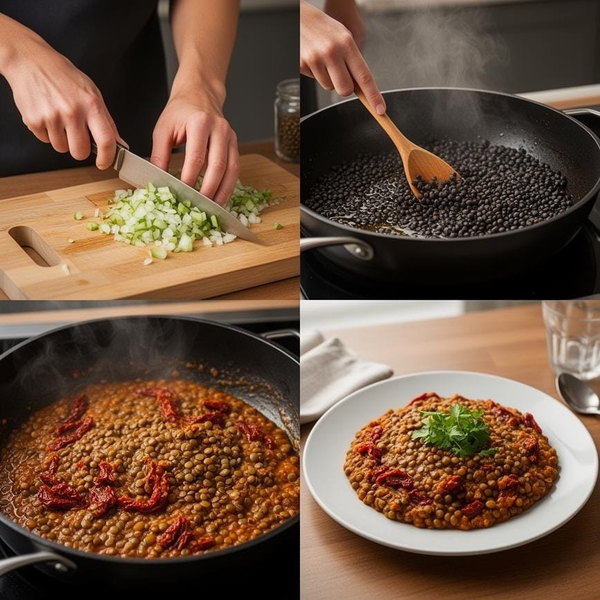 Creamy Marry Me Lentils: Amazing Scooped Up With Bread 8 Steps