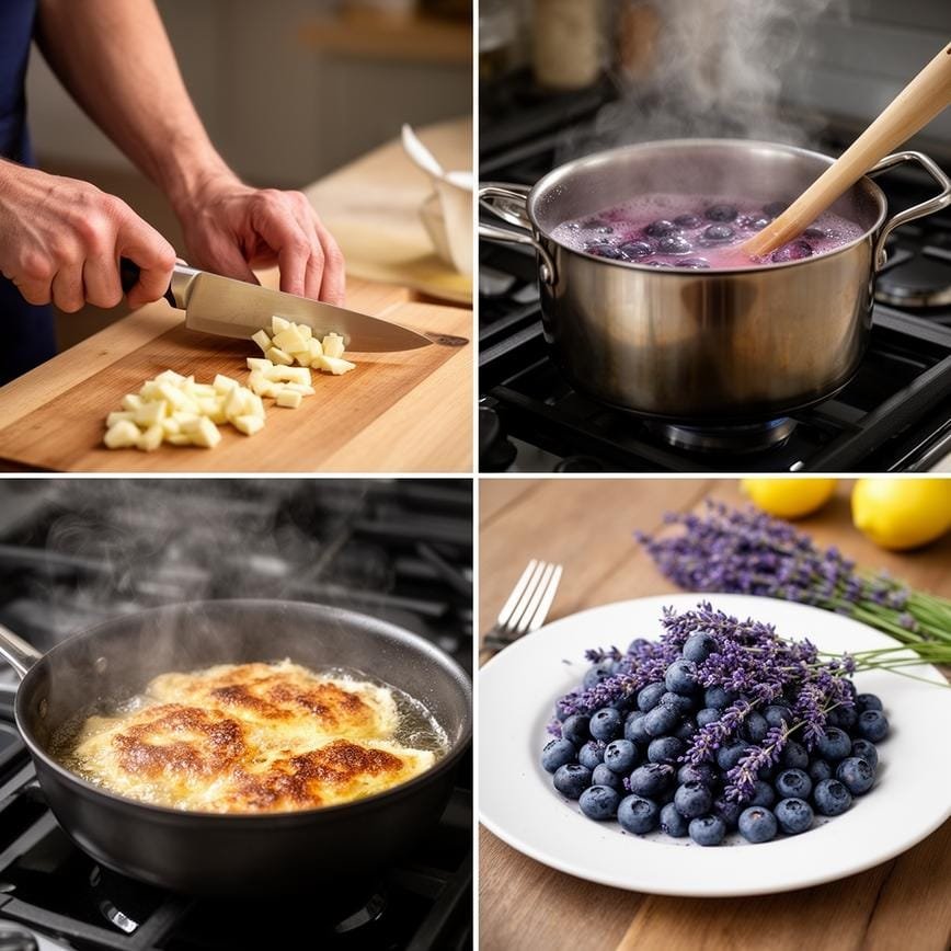 Fresh Blueberry Lavender Lemonade: Best Summer Drink 8 Steps