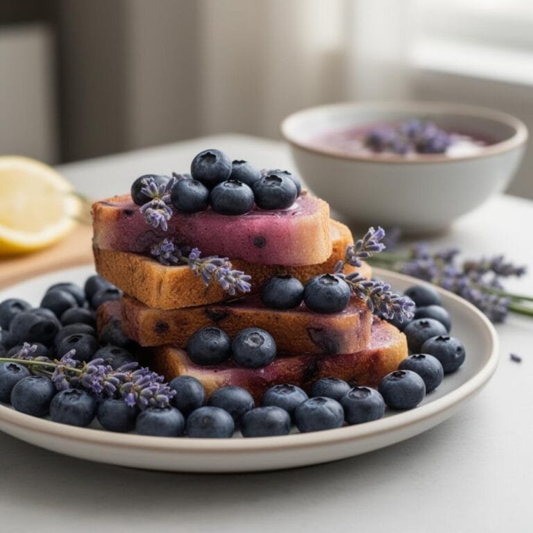 Easy Fresh Blueberry Lavender Lemonade recipe