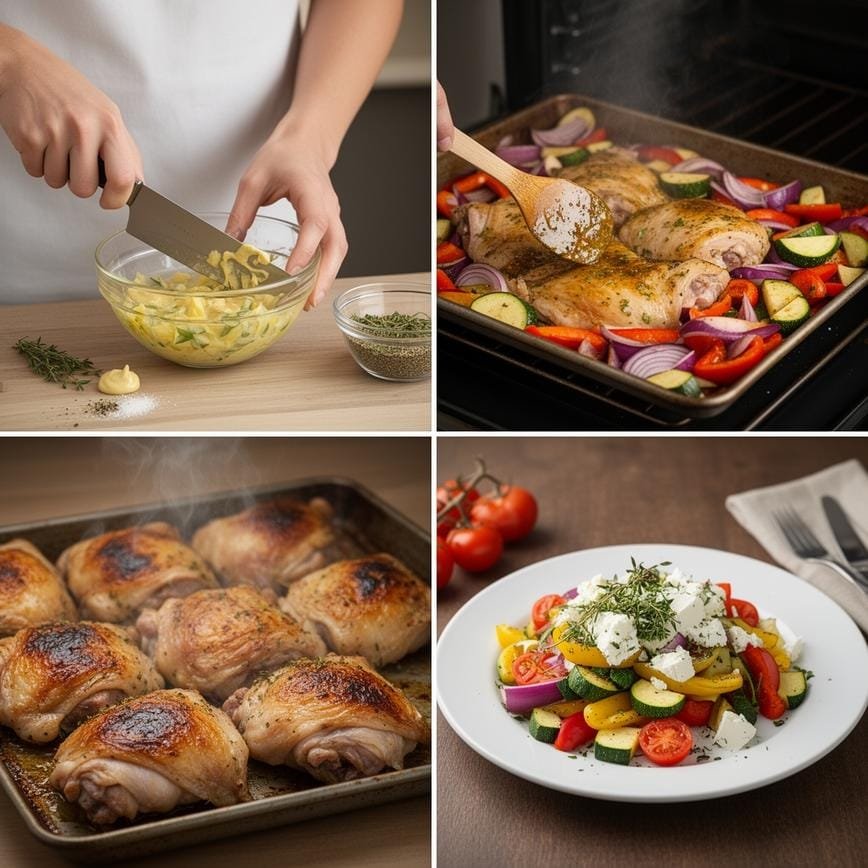 Greek Sheet Pan Chicken: A Mediterranean Flavor Explosion 8 Steps