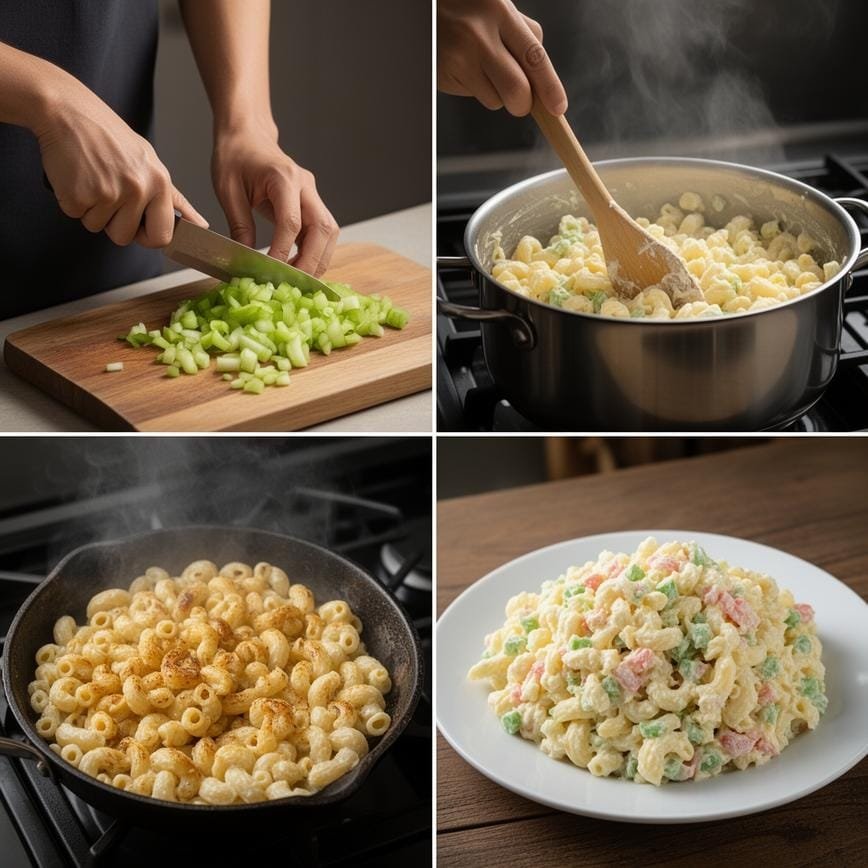 Hawaiian Macaroni Salad: Best Creamy Side Dish 8 Steps