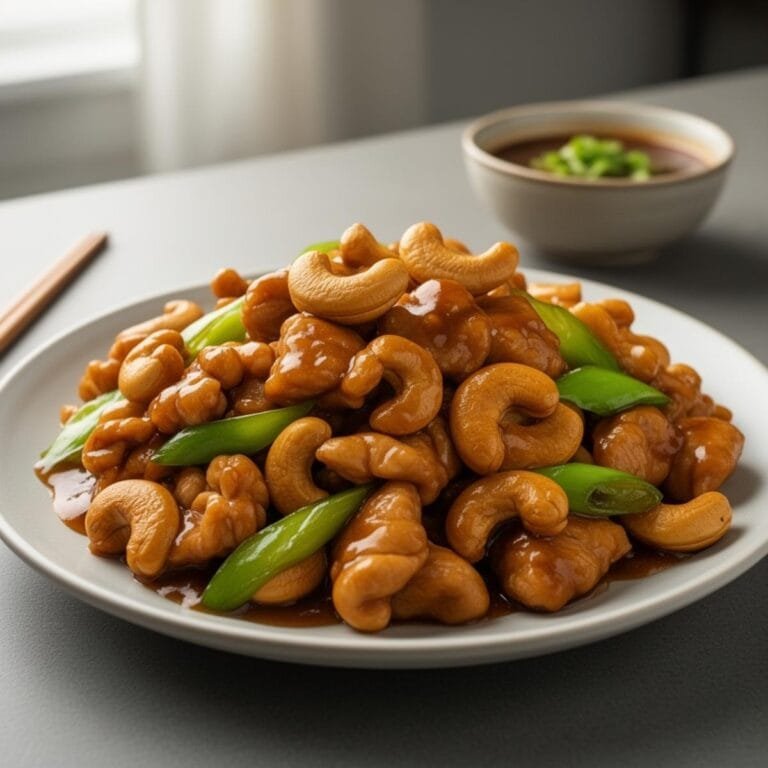 Easy Homemade saucy stir-fried cashew chicken recipe
