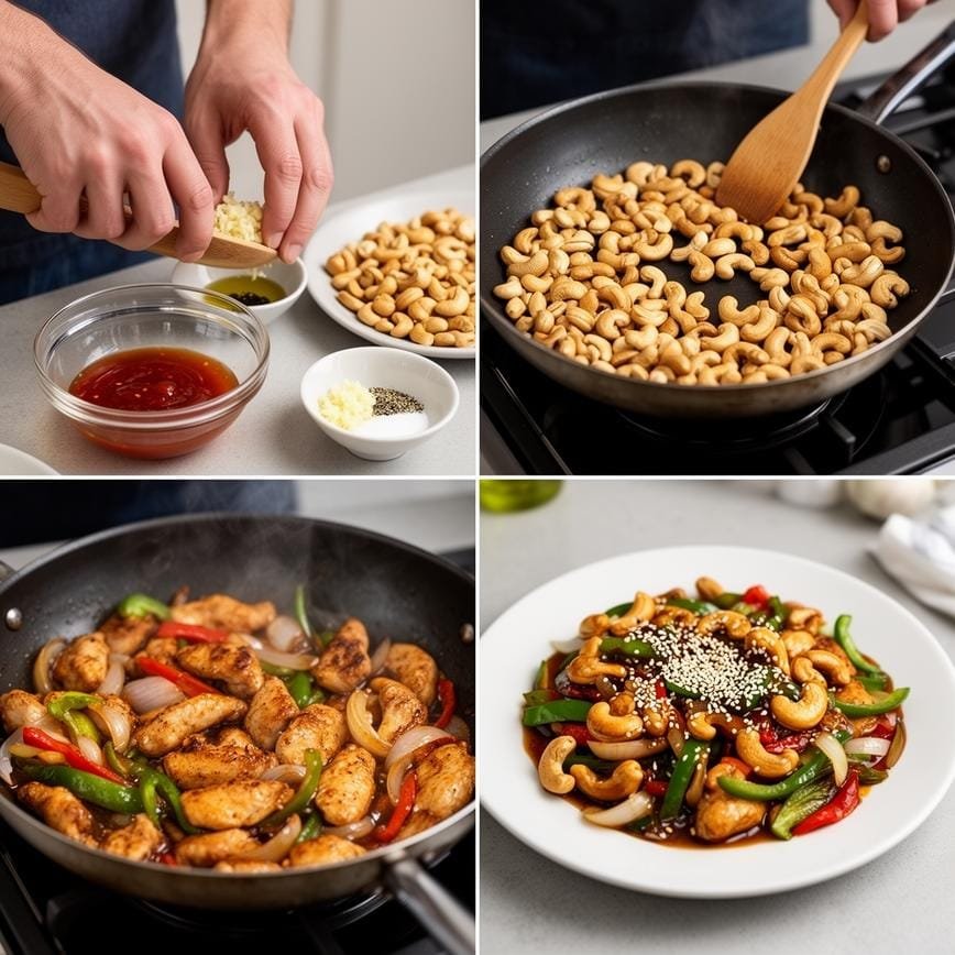 Keto Cashew Chicken: A Low-Carb Asian Delight 8 Steps