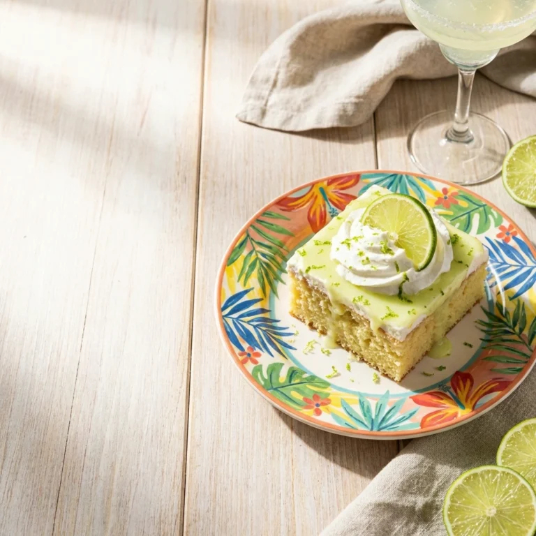 Limen Margarita Poke Cake