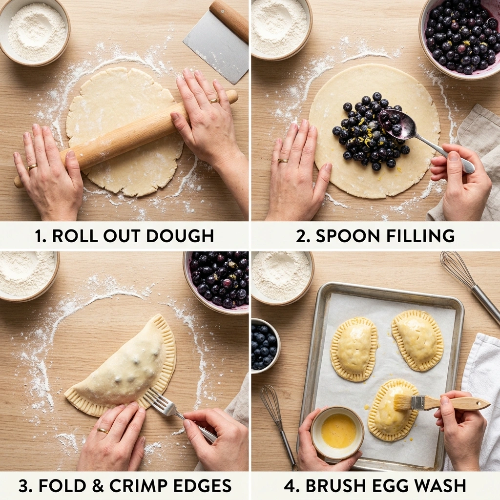 Easy Blueberry Hand Pies: Quick Dessert Recipe 12 Blueberry Hand Pies