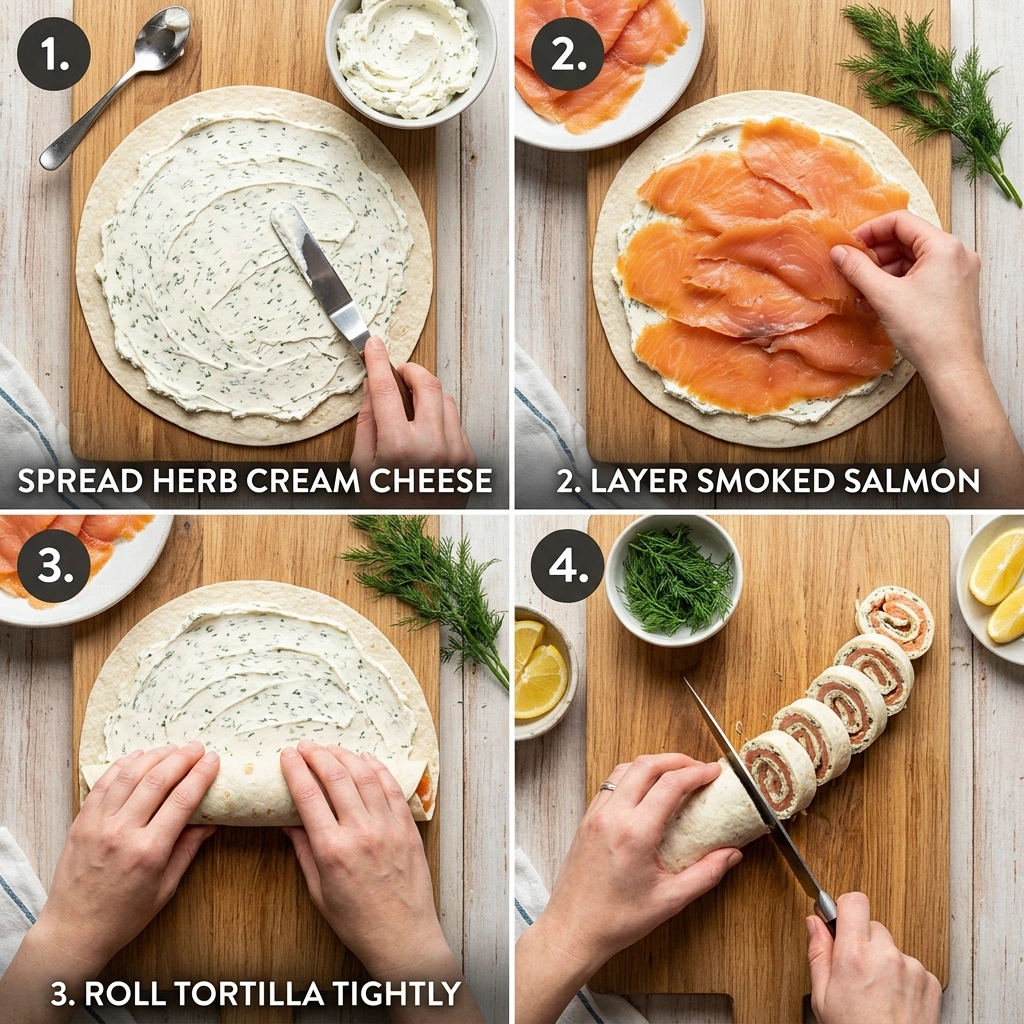 Smoked Salmon Pinwheels: An Elegant & Effortless Appetizer 12 Smoked Salmon Pinwheels
