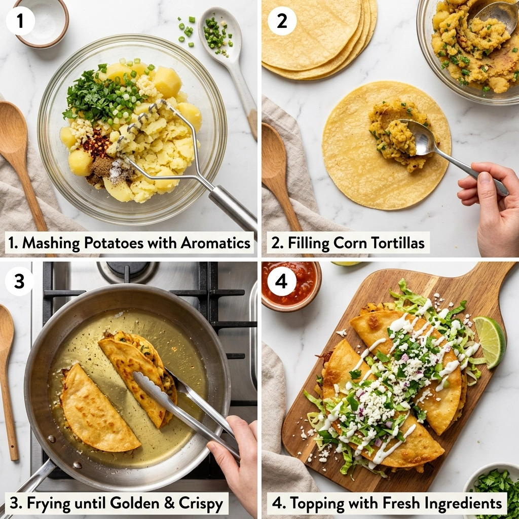 Crispy Potato Tacos: A Vegetarian Delight with a Crunch 11 Crispy Potato Tacos
