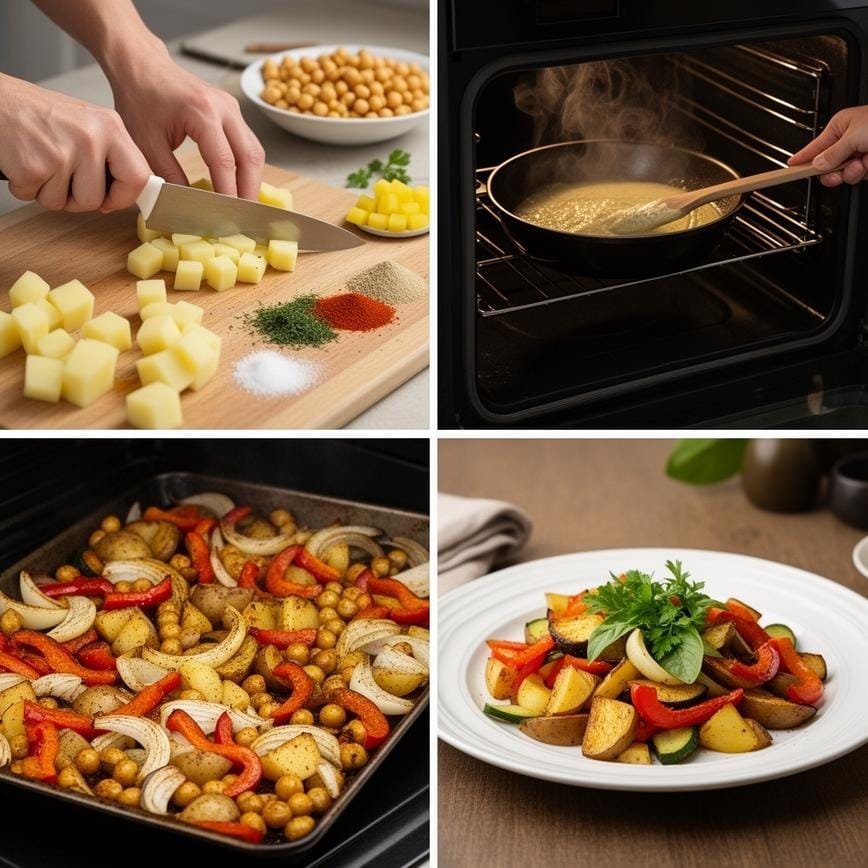 Mediterranean Roasted Vegetables: Healthy Bowl Recipes 8 Steps