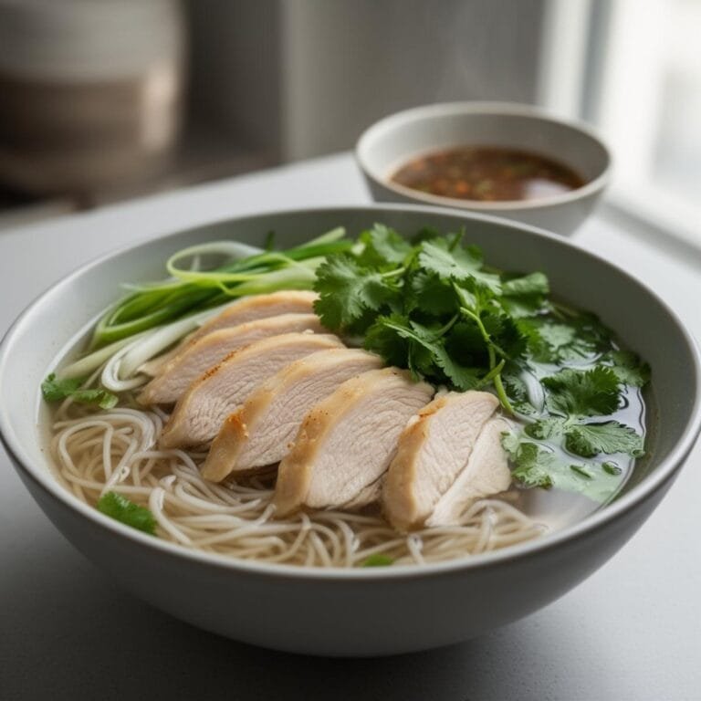 Easy Noodle Bowl with Chicken Vietnamese recipe recipe