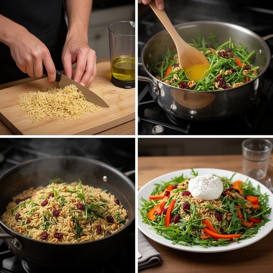 Orzo Arugula Salad: A Fresh and Flavorful Delight 8 Steps