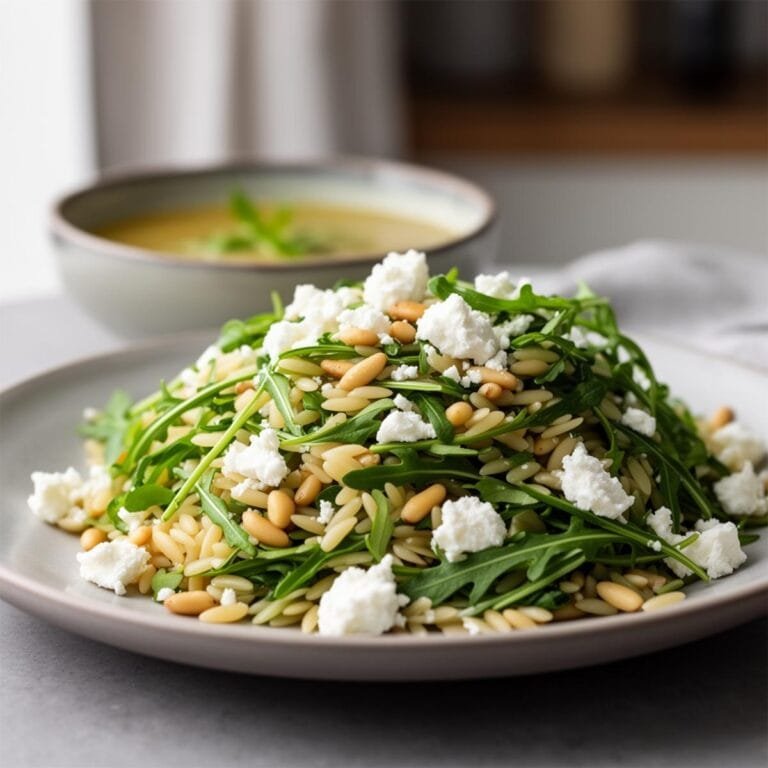Easy Orzo Arugula Salad recipe