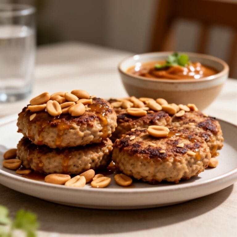Easy Peanut Turkey Burgers recipe