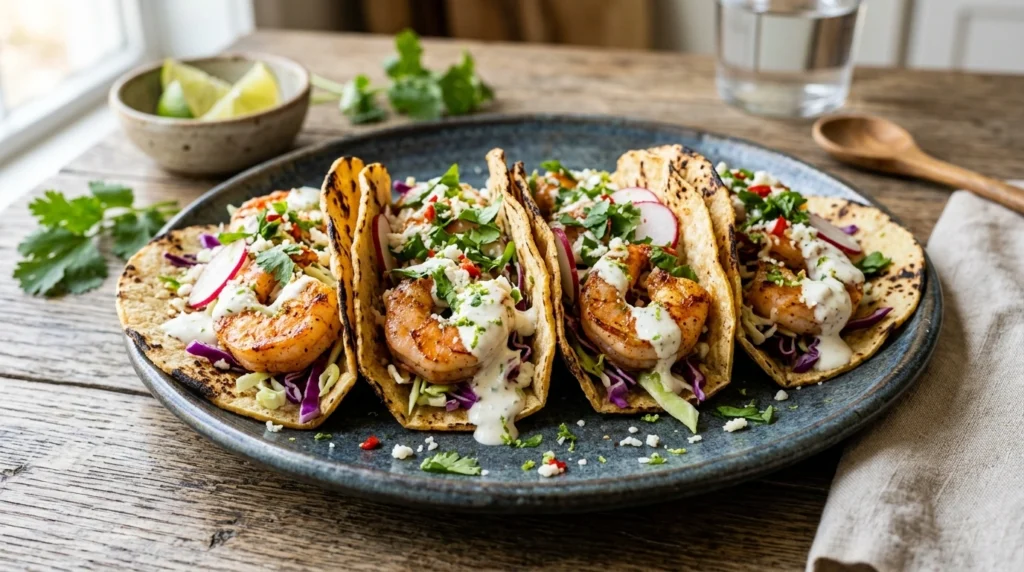 Shrimp Tacos with Lime Sauce: Best Quick & Easy Recipe 9 Current image: Shrimp Tacos with Lime Sauce