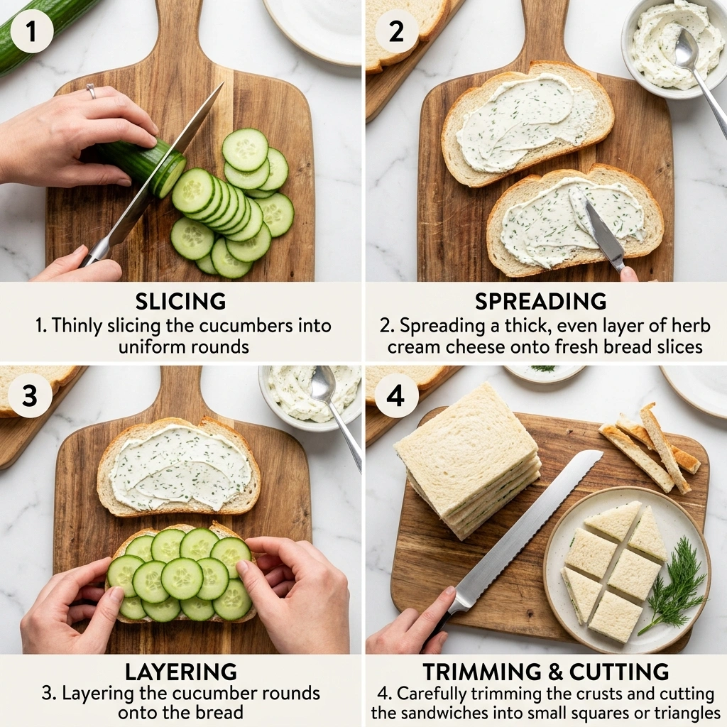 Cucumber Sandwiches with Cream Cheese