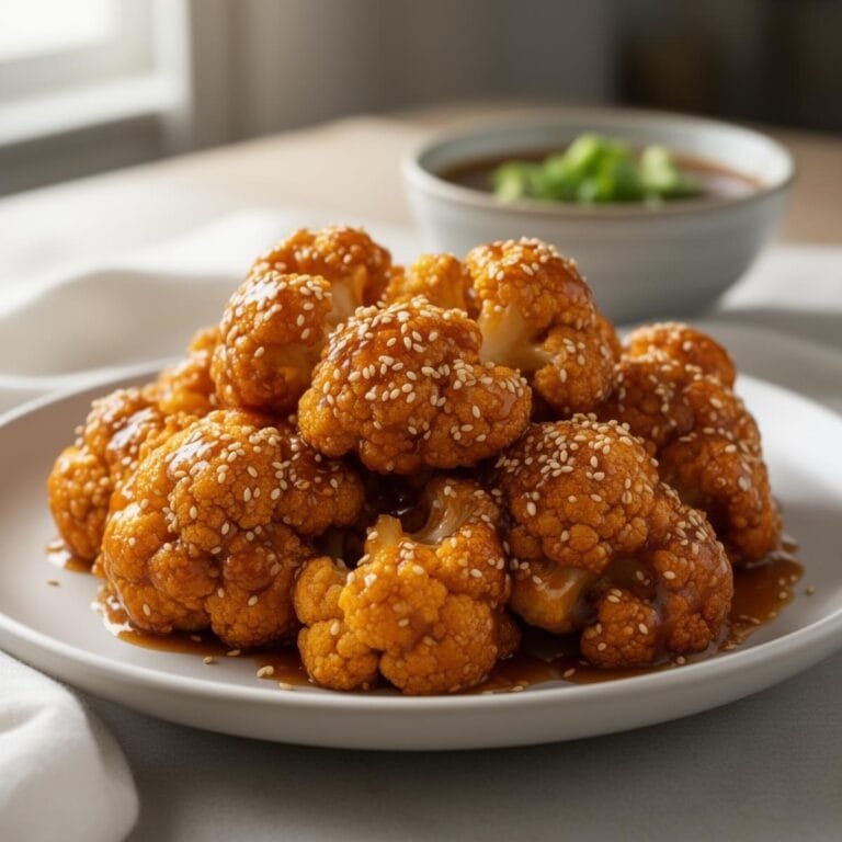 Easy Sticky Sesame Cauliflower recipe