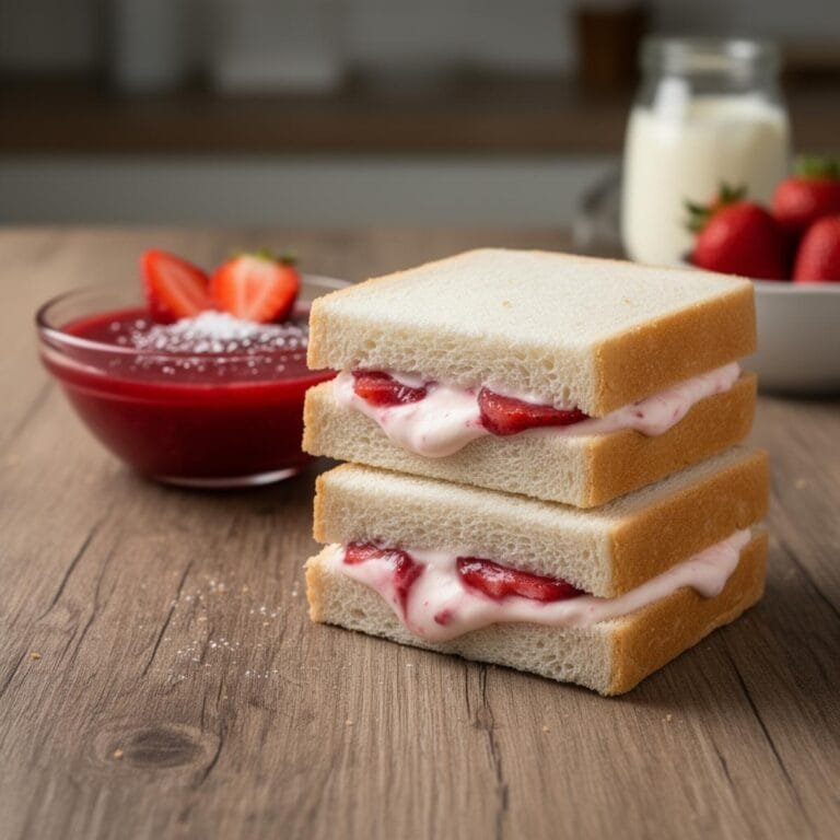 Easy Strawberry Cream Sandwiches recipe