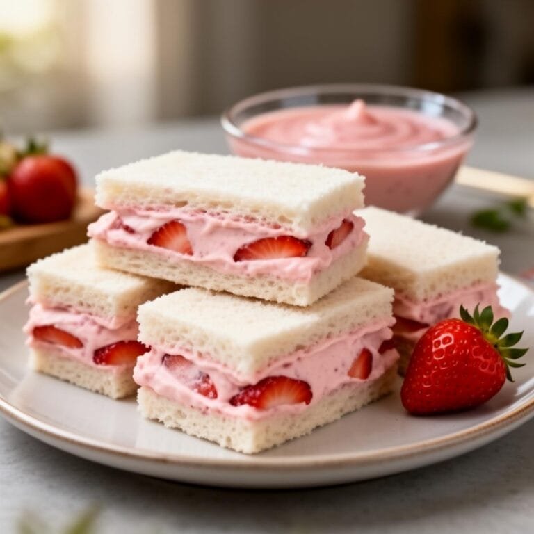 Easy Strawberry Tea Sandwiches recipe
