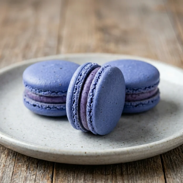 Perfect Blueberry Macarons
