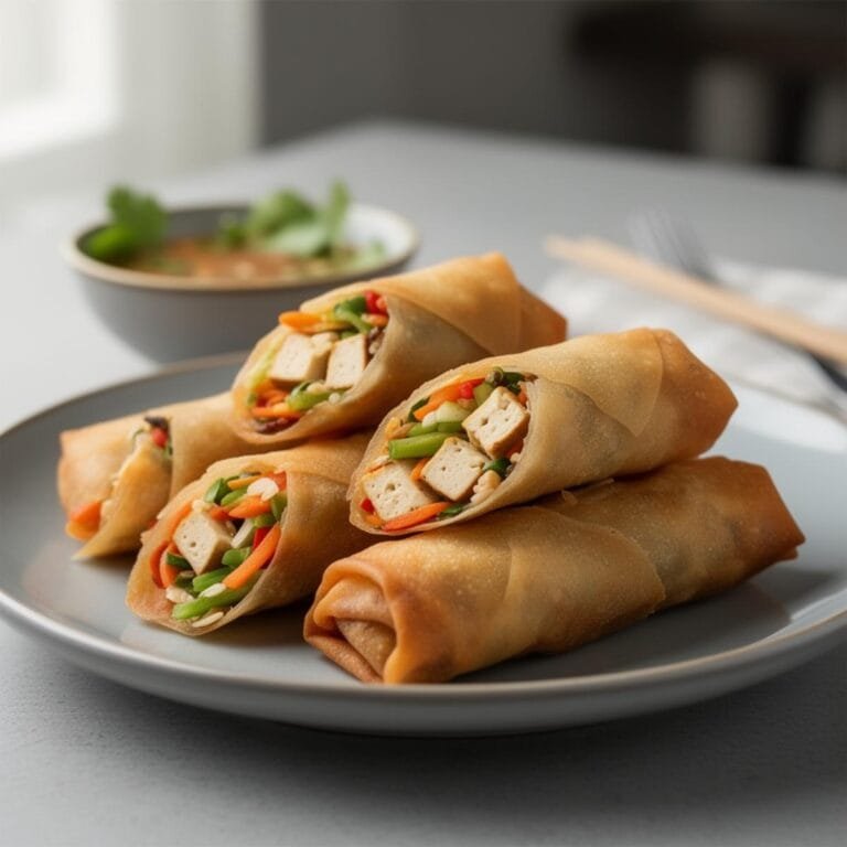 Easy Vegan Tofu Spring Rolls recipe