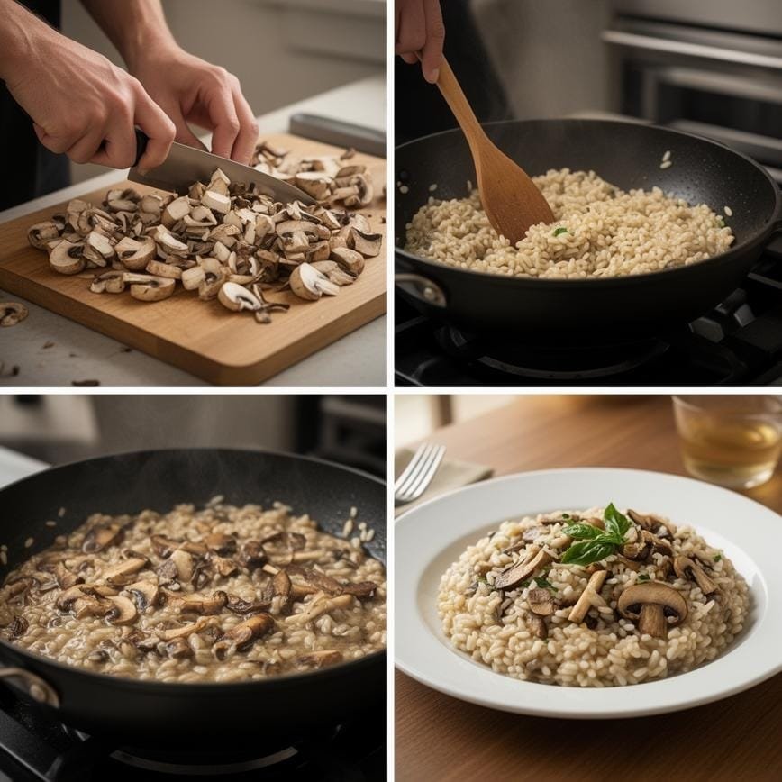 Creamy Italian Mushroom Risotto: A Comforting Classic 8 Steps