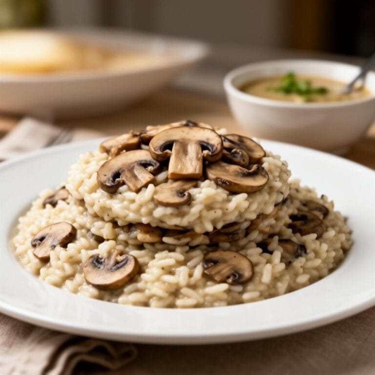 Easy creamy italian Mushroom Risotto recipe