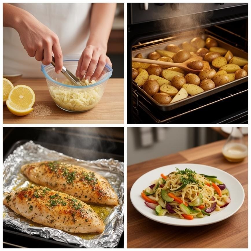 Easy Lemon Garlic Chicken: Healthy Weeknight Dinner 8 Steps