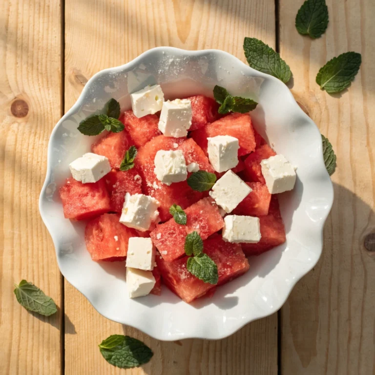 Mint with Watermelon Feta Salad