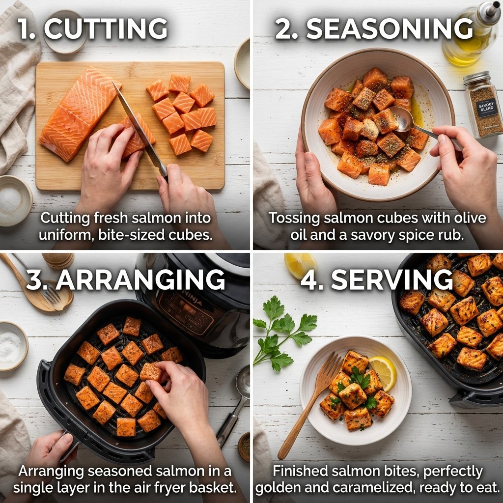 Air Fryer Salmon Bites