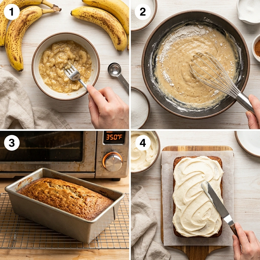 Banana Cake with Cream Cheese Frosting: Best Dessert Recipe 11 Banana Cake with Cream Cheese Frosting