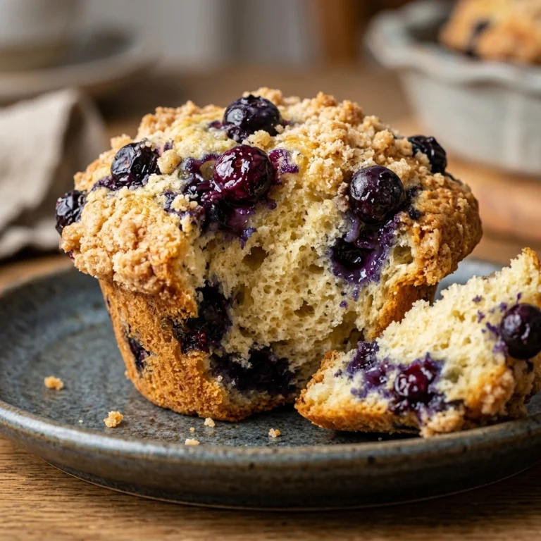 Sourdough Discard Blueberry Muffins