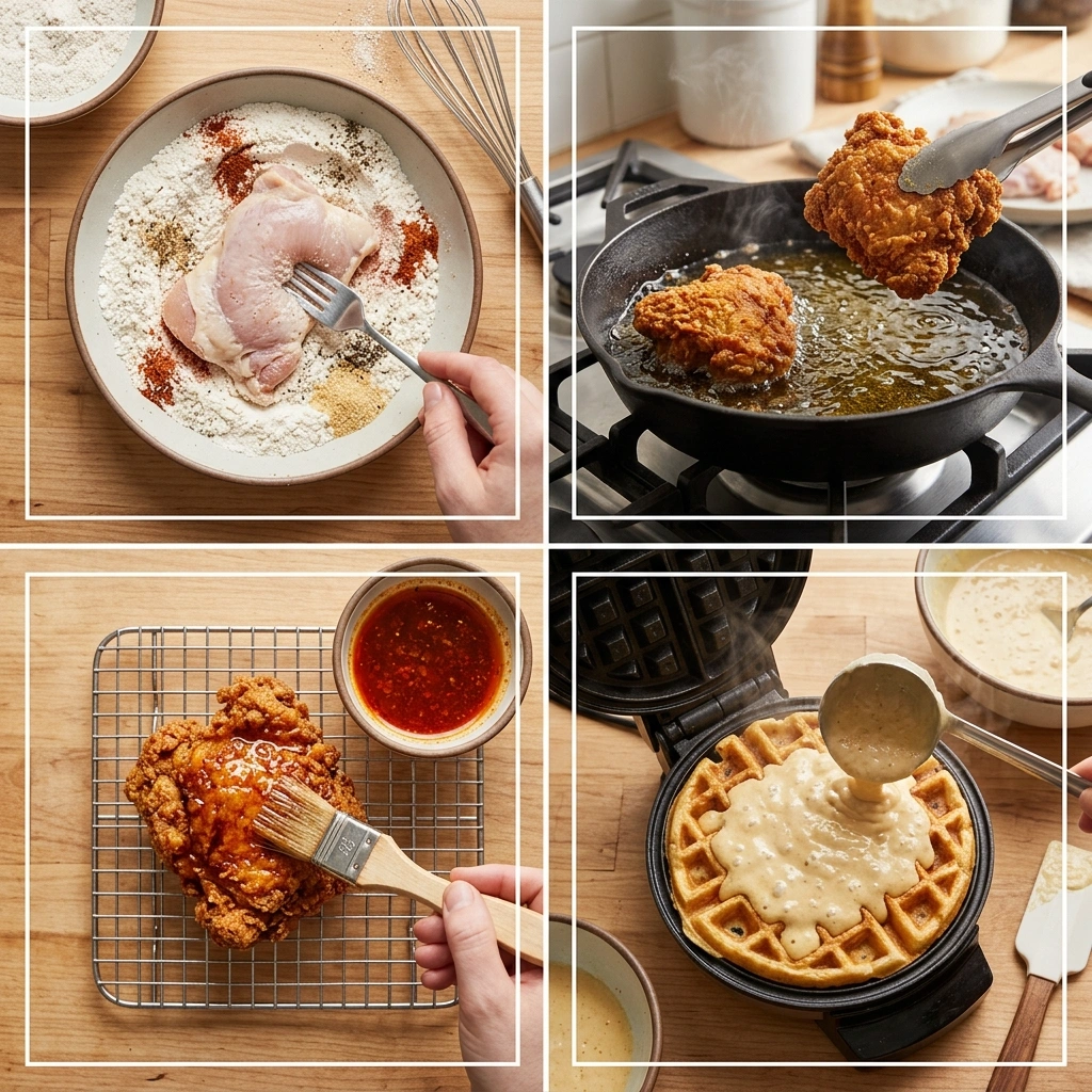 Nashville Hot Chicken and Waffles: The Ultimate Sweet and Spicy Combo 11 Nashville Hot Chicken and Waffles