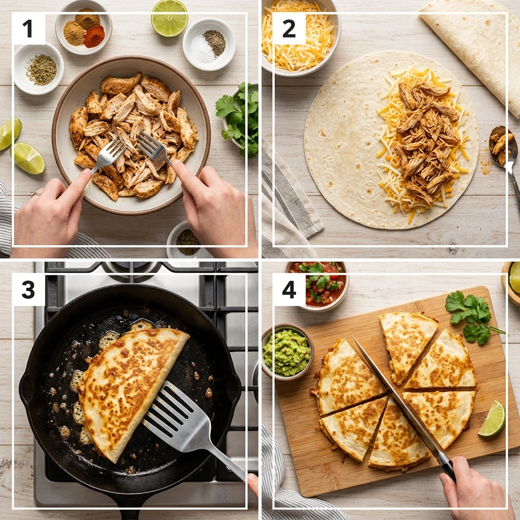 Crispy Chicken Quesadillas