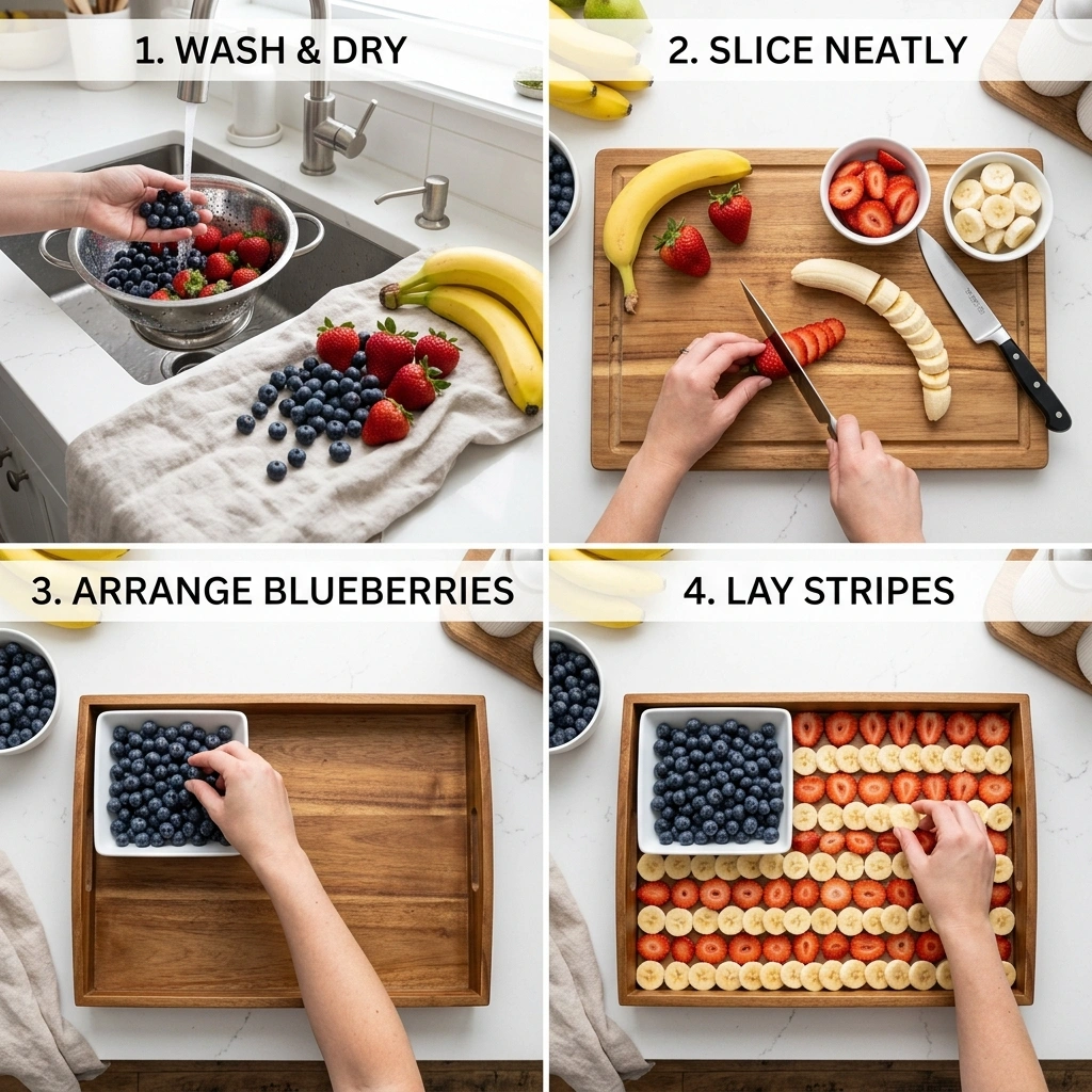 American Flag Fruit Tray