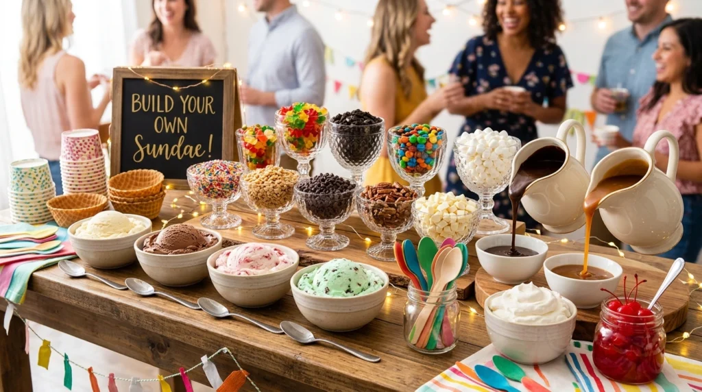 Ice Cream Sundae Bar