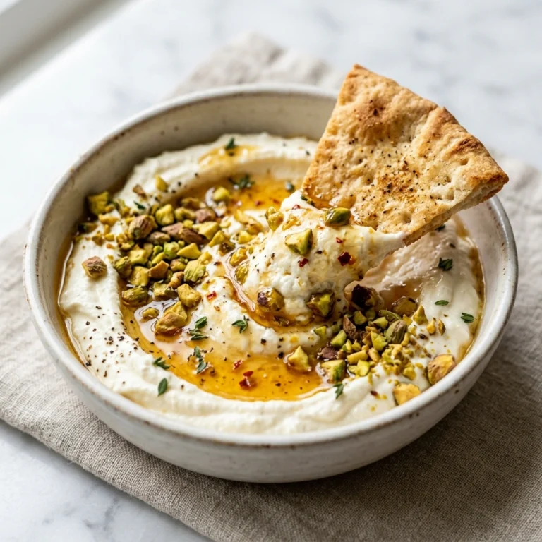 Whipped Feta Dip with Hot Honey and Pistachios