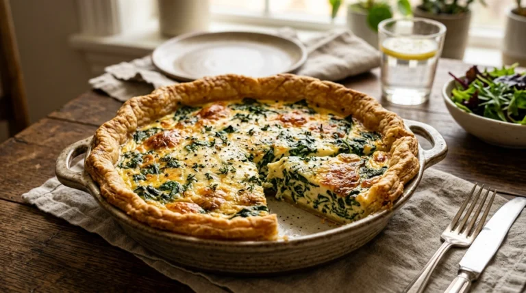 Spinach and Cheese Quiche