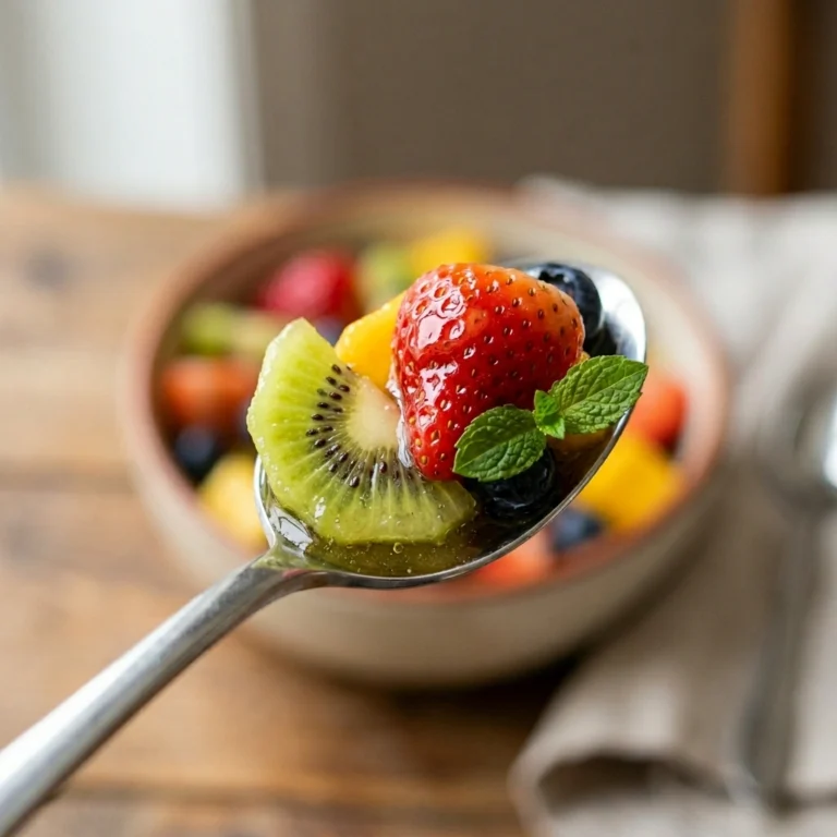 Fruit Salad with Honey Lime Dressing