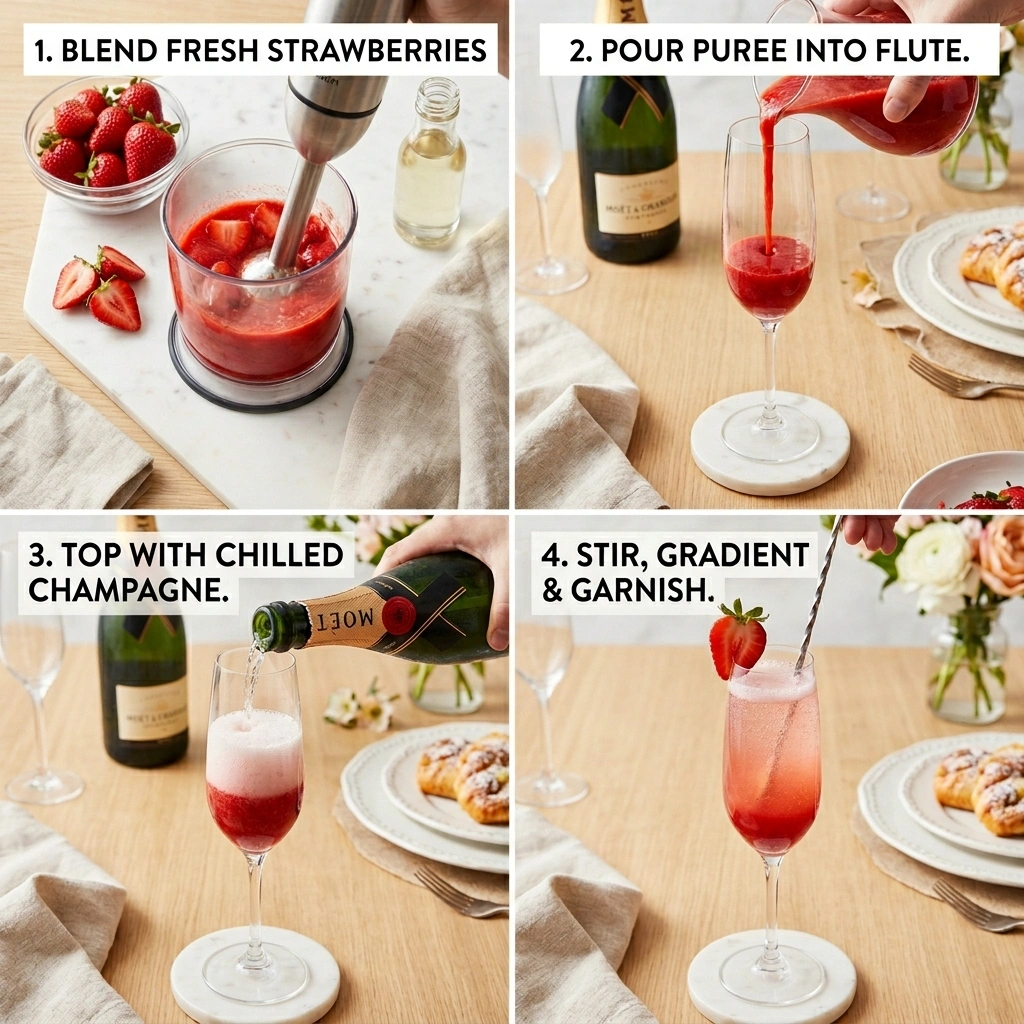 Strawberry Mimosa: The Ultimate Brunch Cocktail 11 Strawberry champagne flute 202604101530